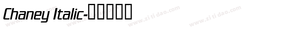 Chaney Italic字体转换